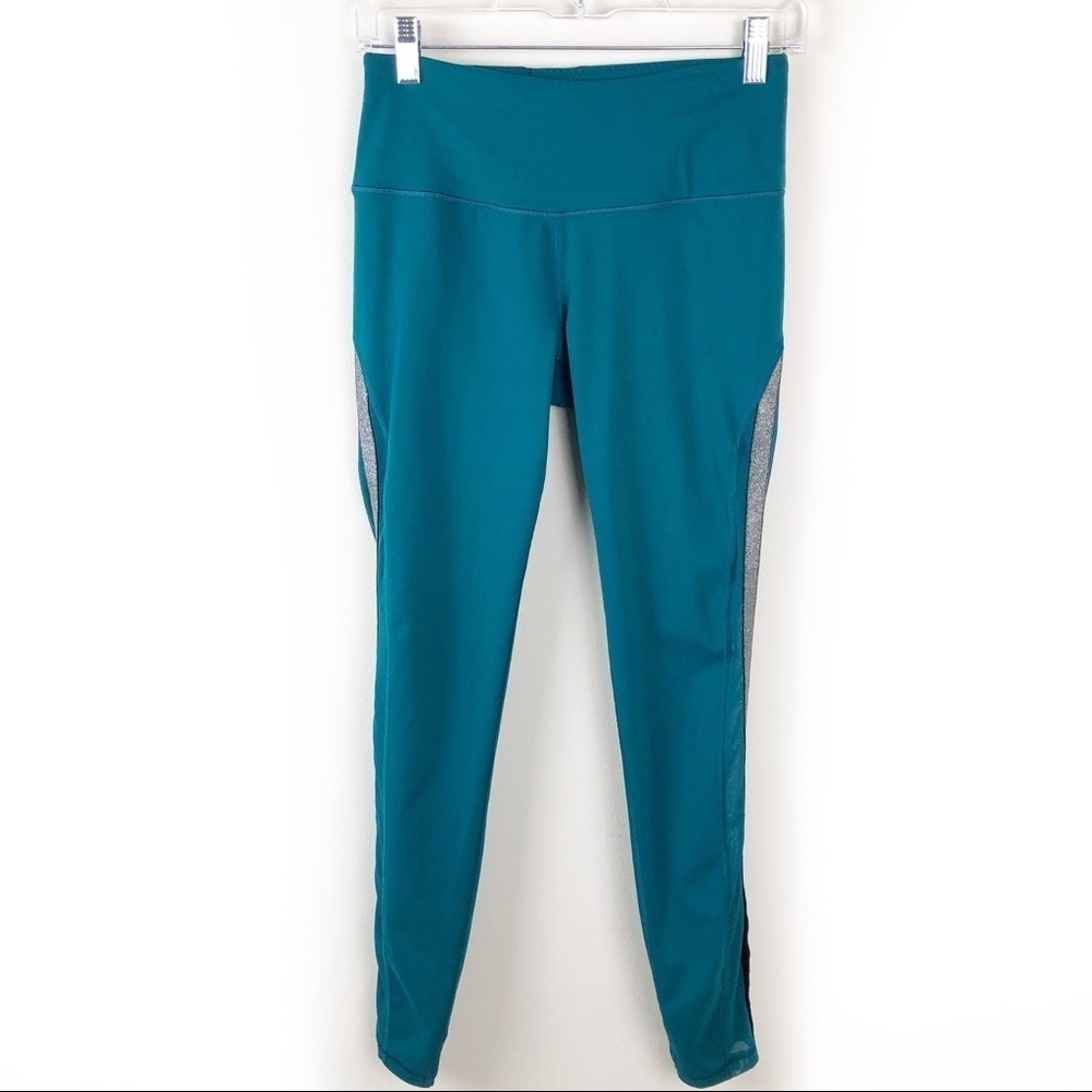 Victoria Sport / Victoria’s Secret- Knockout tight teal with glitter ribbon side